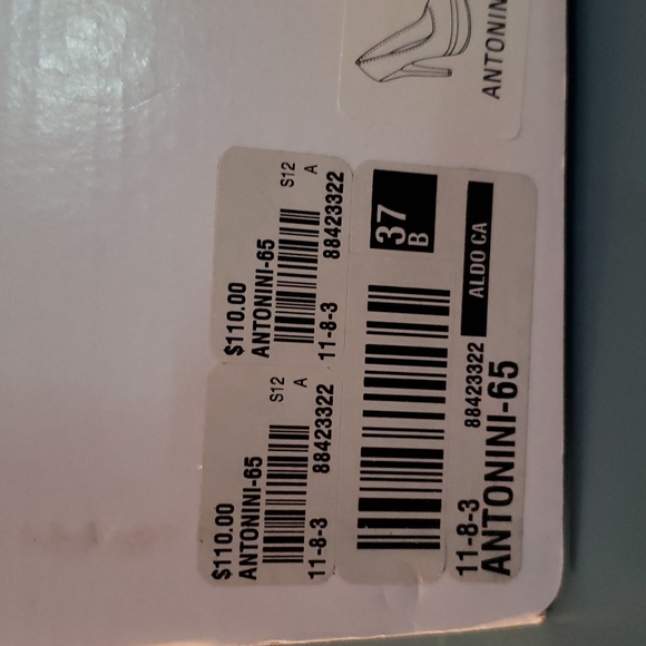 Brand new Aldo 'Antonini' platform suede pumpkin, tan and purple 5" heels - Picture 11 of 12